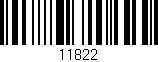 Código de barras (EAN, GTIN, SKU, ISBN): '11822'