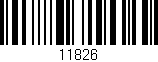 Código de barras (EAN, GTIN, SKU, ISBN): '11826'