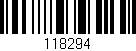Código de barras (EAN, GTIN, SKU, ISBN): '118294'