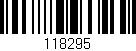 Código de barras (EAN, GTIN, SKU, ISBN): '118295'