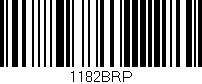 Código de barras (EAN, GTIN, SKU, ISBN): '1182BRP'