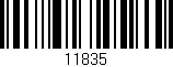 Código de barras (EAN, GTIN, SKU, ISBN): '11835'