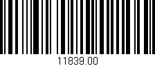 Código de barras (EAN, GTIN, SKU, ISBN): '11839.00'
