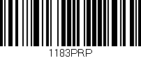 Código de barras (EAN, GTIN, SKU, ISBN): '1183PRP'