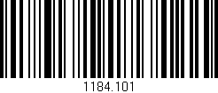 Código de barras (EAN, GTIN, SKU, ISBN): '1184.101'