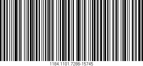 Código de barras (EAN, GTIN, SKU, ISBN): '1184.1101.7286-15745'