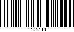 Código de barras (EAN, GTIN, SKU, ISBN): '1184.113'