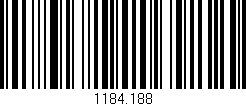 Código de barras (EAN, GTIN, SKU, ISBN): '1184.188'