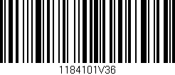 Código de barras (EAN, GTIN, SKU, ISBN): '1184101V36'