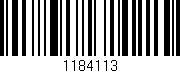 Código de barras (EAN, GTIN, SKU, ISBN): '1184113'