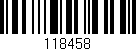 Código de barras (EAN, GTIN, SKU, ISBN): '118458'