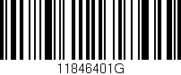 Código de barras (EAN, GTIN, SKU, ISBN): '11846401G'