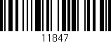 Código de barras (EAN, GTIN, SKU, ISBN): '11847'