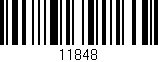 Código de barras (EAN, GTIN, SKU, ISBN): '11848'