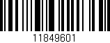 Código de barras (EAN, GTIN, SKU, ISBN): '11849601'