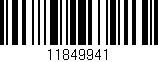 Código de barras (EAN, GTIN, SKU, ISBN): '11849941'