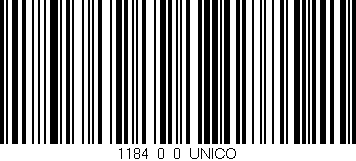 Código de barras (EAN, GTIN, SKU, ISBN): '1184_0_0_UNICO'