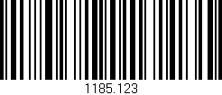 Código de barras (EAN, GTIN, SKU, ISBN): '1185.123'