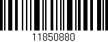 Código de barras (EAN, GTIN, SKU, ISBN): '11850880'