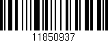 Código de barras (EAN, GTIN, SKU, ISBN): '11850937'
