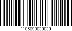 Código de barras (EAN, GTIN, SKU, ISBN): '1185098039039'