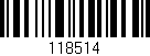 Código de barras (EAN, GTIN, SKU, ISBN): '118514'