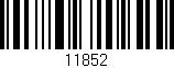Código de barras (EAN, GTIN, SKU, ISBN): '11852'