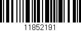 Código de barras (EAN, GTIN, SKU, ISBN): '11852191'