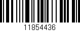 Código de barras (EAN, GTIN, SKU, ISBN): '11854436'