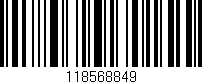 Código de barras (EAN, GTIN, SKU, ISBN): '118568849'