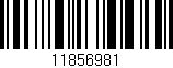 Código de barras (EAN, GTIN, SKU, ISBN): '11856981'