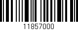 Código de barras (EAN, GTIN, SKU, ISBN): '11857000'