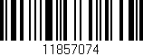 Código de barras (EAN, GTIN, SKU, ISBN): '11857074'