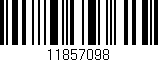 Código de barras (EAN, GTIN, SKU, ISBN): '11857098'