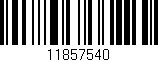 Código de barras (EAN, GTIN, SKU, ISBN): '11857540'