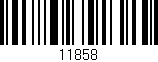 Código de barras (EAN, GTIN, SKU, ISBN): '11858'