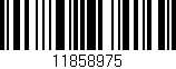 Código de barras (EAN, GTIN, SKU, ISBN): '11858975'