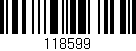 Código de barras (EAN, GTIN, SKU, ISBN): '118599'