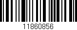 Código de barras (EAN, GTIN, SKU, ISBN): '11860856'