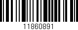 Código de barras (EAN, GTIN, SKU, ISBN): '11860891'