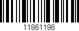Código de barras (EAN, GTIN, SKU, ISBN): '11861196'