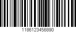 Código de barras (EAN, GTIN, SKU, ISBN): '1186123456890'