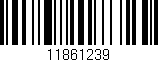 Código de barras (EAN, GTIN, SKU, ISBN): '11861239'