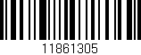 Código de barras (EAN, GTIN, SKU, ISBN): '11861305'
