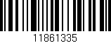 Código de barras (EAN, GTIN, SKU, ISBN): '11861335'