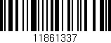 Código de barras (EAN, GTIN, SKU, ISBN): '11861337'