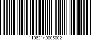 Código de barras (EAN, GTIN, SKU, ISBN): '118621A0005002'