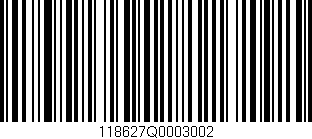 Código de barras (EAN, GTIN, SKU, ISBN): '118627Q0003002'