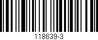 Código de barras (EAN, GTIN, SKU, ISBN): '118639-3'