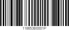 Código de barras (EAN, GTIN, SKU, ISBN): '118653B0001P'